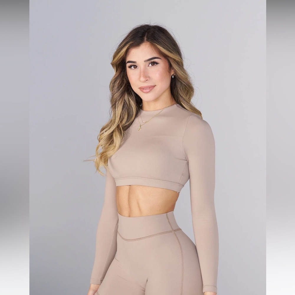 Youngla W345 Hybrid Long Sleeve Bra in Taupe